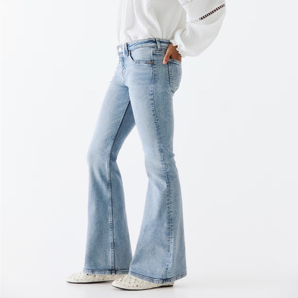 NWT H&M Boot Cut Light Blue Denim Jeans Size 14